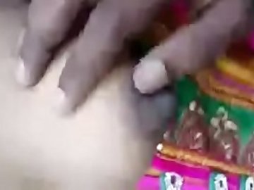 Bhabhi lets her devar suck her boobs in open