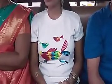 VID-20170307-PV0001-Chennai (IT) Tamil 23 yrs old unmarried beautiful, hot and sexy T-Shirt girl&rsquo_s very big stiffy boobs (FM size # 40B-28-36) seen and enjoyed by Kaali Venkat in share auto @ &lsquo_Kattappava Kanom&rsquo_ movie viral porn video